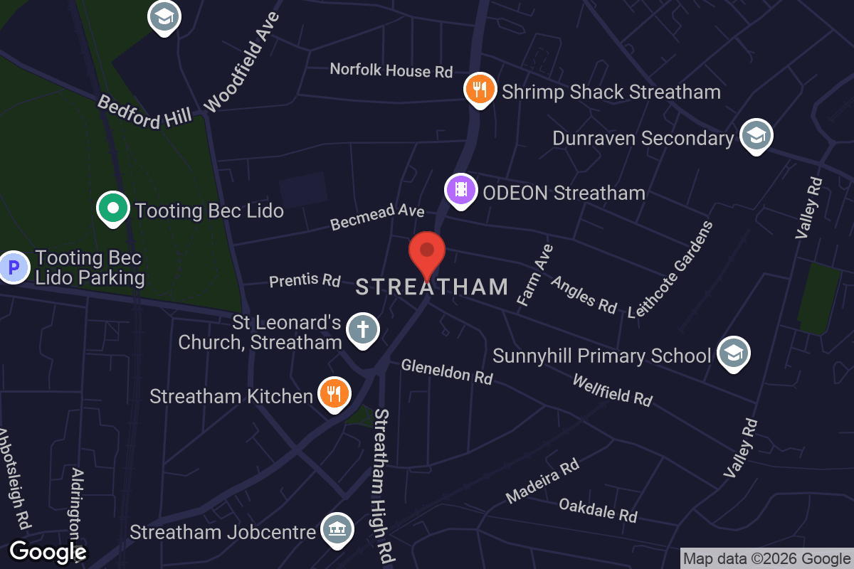 Map showing location of The White Lion Pub