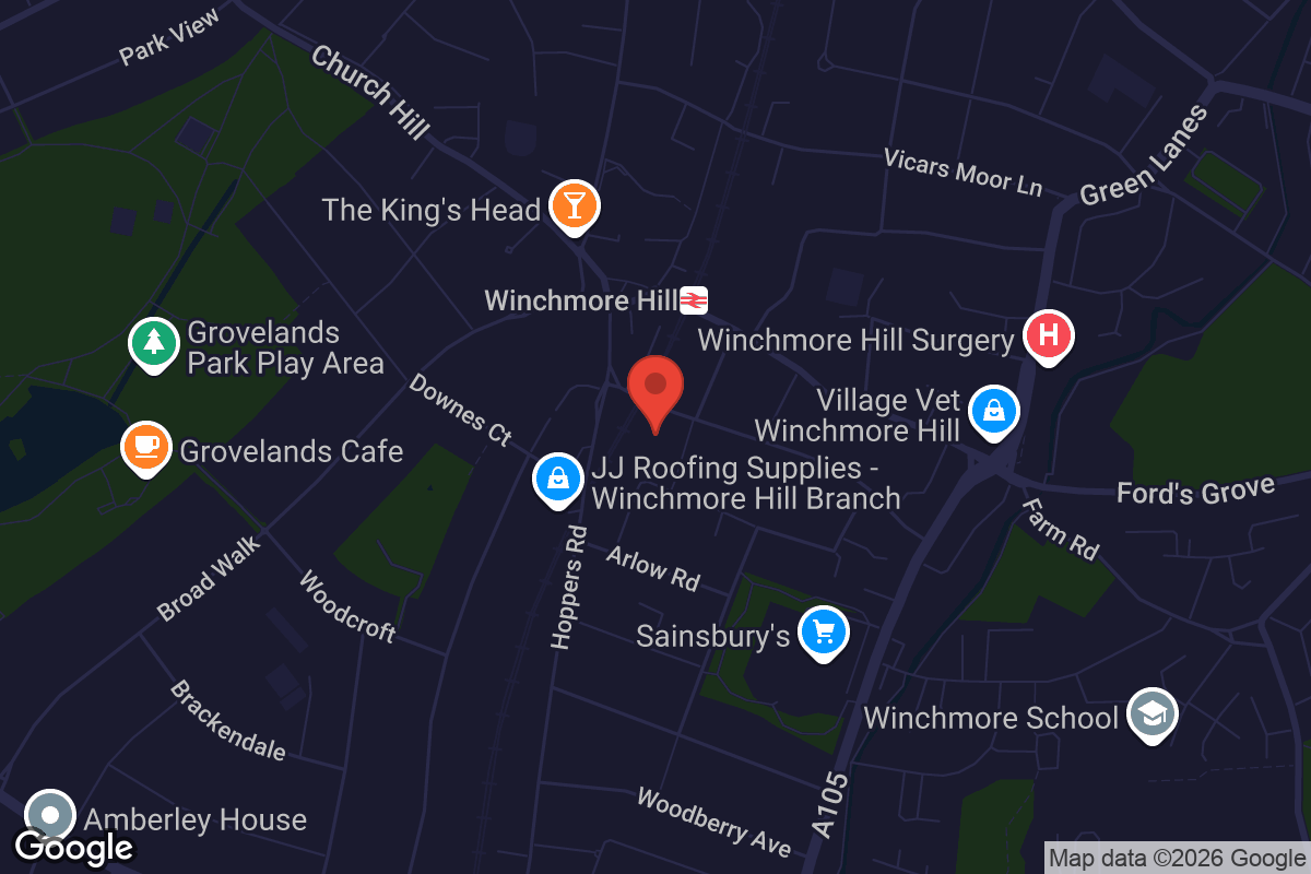 Map showing location of Waterhouse Hall Theatre